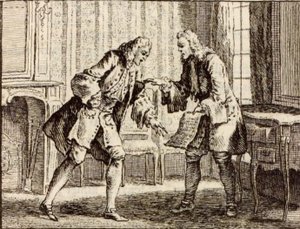 Der Vertrag von Charles Nicolas Cochin