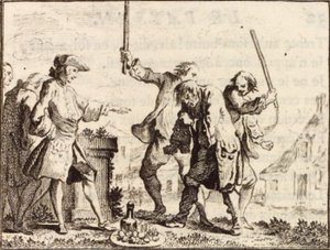 Der Bauer, der seinen Herrn beleidigt hatte von Charles Nicolas Cochin
