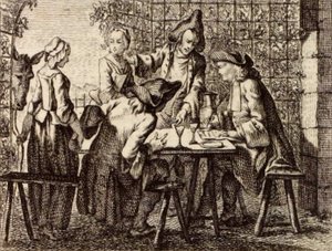Die Tauschenden von Charles Nicolas Cochin