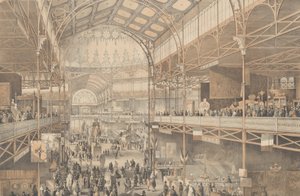 Innenansicht des New York Crystal Palace, 1853
