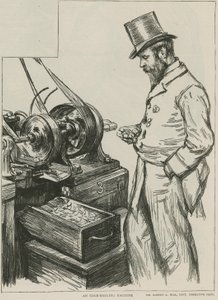 Eine Kantenwalzmaschine in der königlichen Münze von Charles Paul Renouard