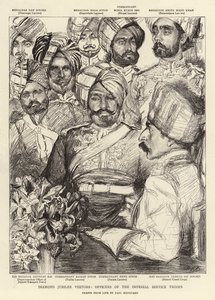 Besucher des Diamantenjubiläums, Offiziere der Imperial Service Truppen