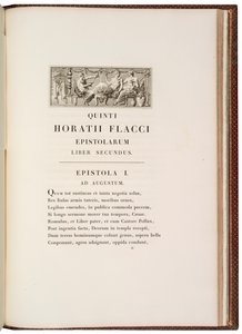 Seite aus Quintus Horatius Flaccus