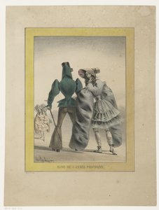 Mann und Frau in futuristischer Mode
