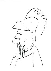Mann mit Helm