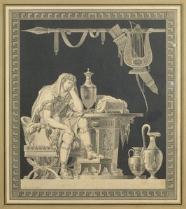 Achilles trauert um den Tod von Patroklos