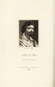Porträt von Michel le Blon von Charles Pye