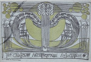 Conversazione-Programm für die Glasgow Architectural Association, 1894