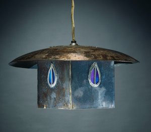 Hängelampe, ca. 1900 von Charles Rennie Mackintosh