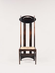 Hochlehner-Seitenstuhl für die Argyle Street Tea Rooms, Glasgow von Charles Rennie Mackintosh