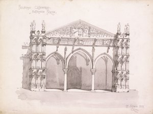 Kathedrale von Palermo, Studie des Eingangsportals von Charles Rennie Mackintosh