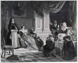 Sancho und die Herzogin (Gravur) von Charles Robert (after) Leslie