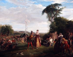 Maifeiertag zur Zeit von Königin Elisabeth 1821