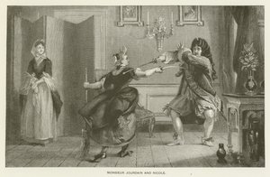 Monsieur Jourdain und Nicole von Charles Robert Leslie