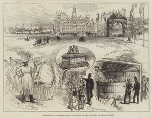 Festlichkeiten in Thoresby Hall zu Ehren der Volljährigkeit von Lord Newark