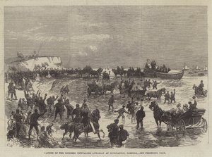 Start des lizenzierten Gastwirts-Rettungsbootes in Hunstanton, Norfolk von Sir John Charles Robinson
