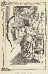 Odysseus spannt den Bogen von Sir John Charles Robinson