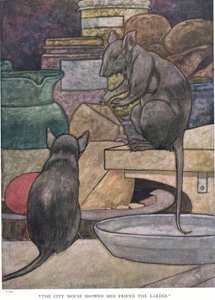 Die Stadtmaus zeigte ihrer Freundin die Speisekammer von Charles Robinson