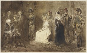 Prinzessin Elisabeth von Frankreich im Gefängnis, 10. Mai 1794 von Charles Rochussen