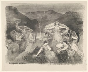 Szene aus dem Ballett Zélie oder der Zauberschleier von Charles Rochussen