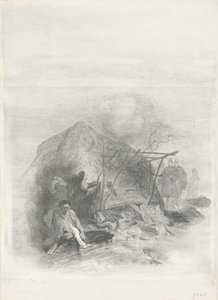 Opfer der Flutkatastrophe von 1855 von Charles Rochussen
