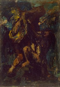 Jakob kämpft mit dem Engel, 19. Jahrhundert von Charles S Ricketts