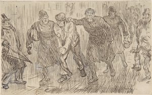 Glücklicher Gedanke für Punch, 16. Dezember 1876 von Charles Samuel Keene