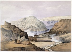 Stadt Sebastopol in „Sevastopol“ von Ch. Hardinge. Litho von Vincent Brooks, London 1855 Henry Graves von Charles Stewart Hardinge