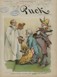 Eine weitere Schrotflintenhochzeit, bei der keine Partei willig ist, 1897