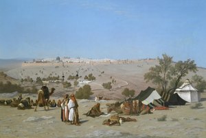 Jerusalem vom Ölberg von Charles Theodore Frere