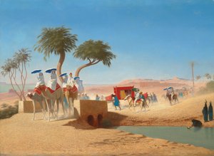 Die Kaiserin Eugenie besucht die Pyramiden von Charles Theodore Frere