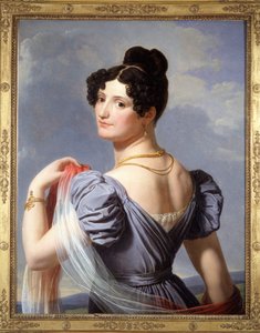 Porträt von Anne Boutet, bekannt als Mademoiselle Mars (1779-1847), französische Schauspielerin. Gemälde von Charles Thévenin, erstmals auf der Weltausstellung 1900 ausgestellt