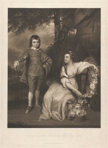 George Viscount Malden und Lady Elizabeth Capel von Charles Turner