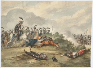 Marschall Blücher in der Schlacht von Ligny am 16. Juni 1815, 1818 von Charles Turner Warren