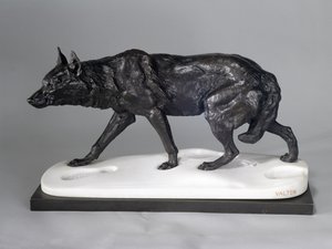 Wolfsspuren im Schnee von Charles Valton