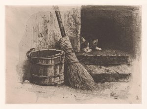 Katze und Maus von Charles Verlat