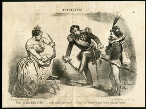 Illustration von Charles Vernier in Le Charivari von Charles Vernier