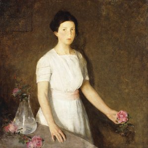 Mädchen mit roter Rose