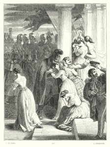 Lord Byrons Childe Harold, Canto III, Strophe 24 (Stich) von Charles West (after) Cope
