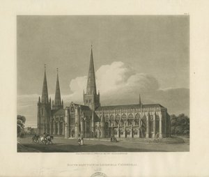 Lichfield Kathedrale - Südostansicht von Charles Wild