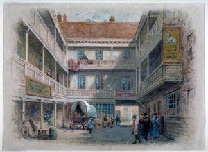 Hof des White Hart Inn, Borough High Street, Southwark, London von Charles Wilkinson