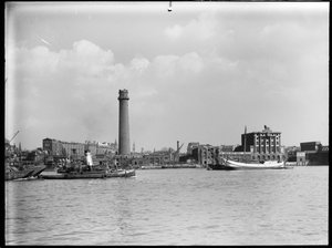 Schrotkugelturm und Bleifabrik, Belvedere Road, Lambeth, Greater London Authority, 1936