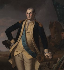 George Washington in der Schlacht von Princeton von Charles Willson (and workshop) Peale
