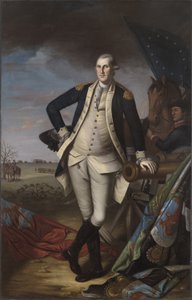 George Washington in der Schlacht von Princeton, 1781 von Charles Willson Peale