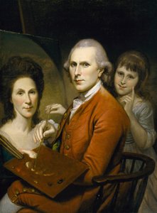 Selbstporträt mit Angelica Peale und Porträt von Rachel, ca. 1782-88