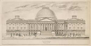 Kapitol, Washington, D.C., graviert von Henry und James Stone, 1826