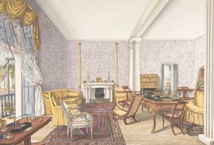 Entwurf für Innenraum, ca. 1830