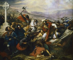 Karl Martell in der Schlacht von Tours, 1837