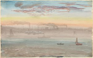 East River, Sonnenaufgang von Charles de Wolf Brownell