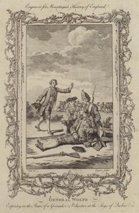 Der Tod von General Wolfe bei der Belagerung von Quebec
